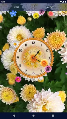 Flower Blossoms Spring Clock android App screenshot 2