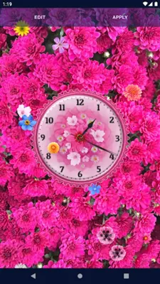 Flower Blossoms Spring Clock android App screenshot 3