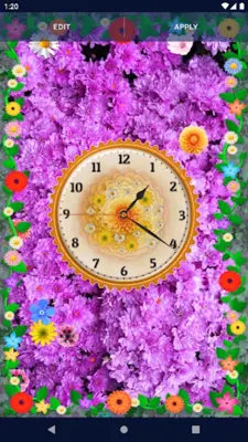 Flower Blossoms Spring Clock android App screenshot 5